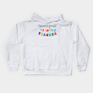 Second Grade Teacher Shirt Kids Hoodie